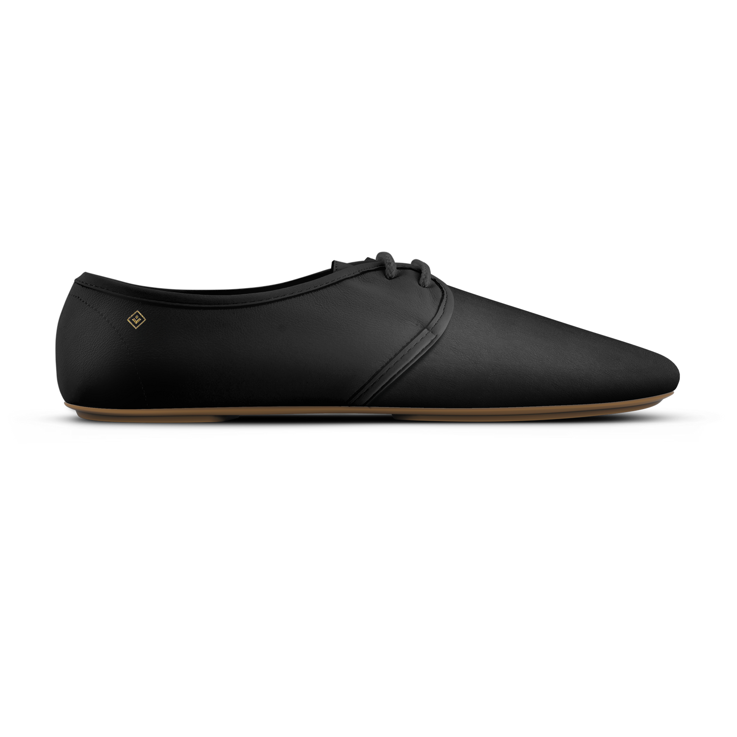 Jazz Lacets Cuir Noir